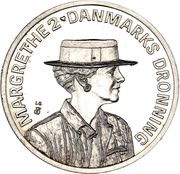 200 Kroner - Margrethe II Queen's 50th Birthday, Denmark, 1990 obverse image