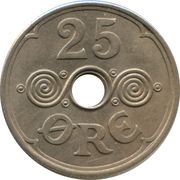 25 Øre - Christian X, Denmark, 1941 reverse image