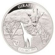 250 Francs Giraffe reverse image