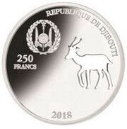 250 Francs Springbok obverse image