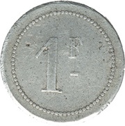 1 Franc Chambers of Commerce Coinage reverse image