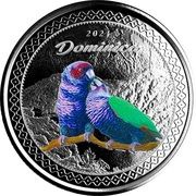2 Dollars - Elizabeth II Sisserou Parrot; Colourised reverse image