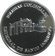 10 Pesos Santo Domingo Cathedral, Dominican Republic, 2000 reverse image