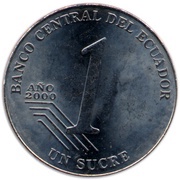 1 Sucre, Ecuador, 2000 reverse image