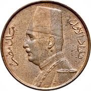 ½ Millieme - Fuad left obverse image