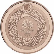 1 Dollar - Elizabeth II 4th Portrait - Commonwealth Games - Copper Proof obverse image
