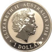 1 Dollar - Elizabeth II 4th Portrait - Australian Silver Swan obverse image