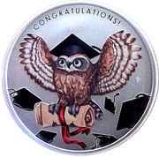 1 Dollar - Elizabeth II 4th Portrait - Graduation, Australia, 2018 reverse image