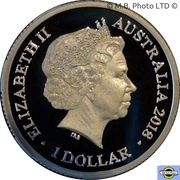 1 Dollar - Elizabeth II 4th Portrait - Year of the Dog - Silver Proof obverse image