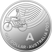 1 Dollar - Elizabeth II 4th Portrait - The Great Aussie Coin Hunt - Letter A - Silver Proof, Australia, 2019 reverse image