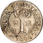 2 Reales Provisional coinage reverse image