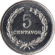 5 Centavos reverse image