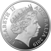 1 Dollar - Elizabeth II 4th Portrait - The Great Aussie Coin Hunt - Letter V - Silver Proof obverse image