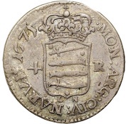 4 Rundstück - Carl XI Without either inner circle reverse image