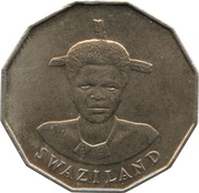 50 Cents - Mswati III 1st portrait obverse image