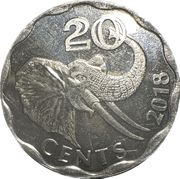 20 Cents - Mswati III reverse image