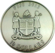 10 Dollars Year of the Snake obverse image