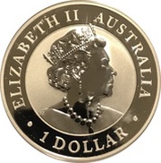 1 Dollar - Elizabeth II 6th Portrait - Australian Brumby - Silver Bullion Coin obverse image