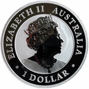 1 Dollar - Elizabeth II 6th Portrait - Australian Emu - Silver Bullion Coin obverse image