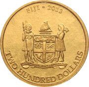 200 Dollars Hawksbill Taku Turtle obverse image