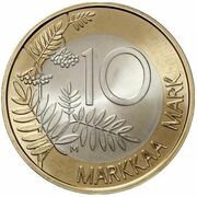 10 Markkaa European Union Presidency reverse image