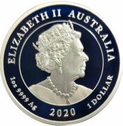 1 Dollar - Elizabeth II 6th Portrait - Voyage of Discovery Endeavour 1770 - 2020 obverse image
