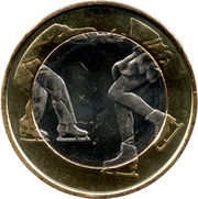 5 Euros Figure skating reverse image