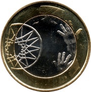 5 Euros Basketball reverse image