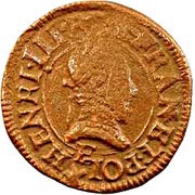 Denier Tournois - Henri III Tours obverse image