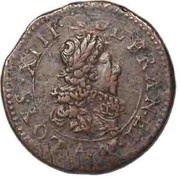 Double Tournois - Louis XIII Stenay mint; 2nd type obverse image