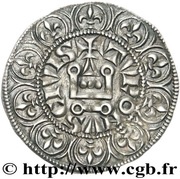 Maille tierce à l'O rond - Philippe IV dit "le bel", France, 1306 reverse image