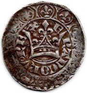 Gros blanc à la couronne - Jean II dit "le Bon", France, 1357 reverse image