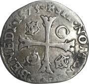 Douzain aux deux C couronnés, France, 1572-1574 reverse image