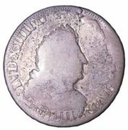 ¼ Ecu of Flanders with insignia - Louis XIV pointy schield obverse image