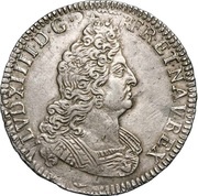 ½ Ecu with 8 Ls - Louis XIV 2nd type obverse image