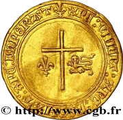 Angelot d'or - Henri VI, France, 1427 reverse image