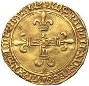 Gold Ecu with sun of Provence - Louis XII 3rd type, France, 1498 reverse image