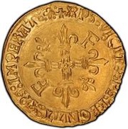 Gold Ecu with sun - Francis I 5th type, France, 1519-1528 reverse image
