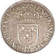 1 Écu - Louis XIII, France, 1641-1642 reverse image