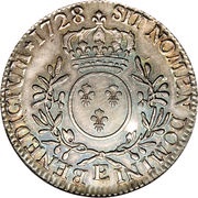 1 Écu - Louis XV, France, 1726-1741 reverse image