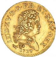 1 Louis d'Or - Louis XV short palms obverse image