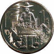 1 Dollar - Elizabeth II 6th Portrait - The Great Aussie Coin Hunt 3 - Letter F, Australia, 2022 reverse image