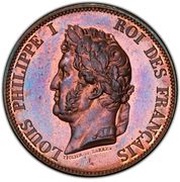 1 Décime pattern of Barre and Tiolier with the modul of 1 decime obverse image