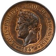 10 Centimes pattern of Barre, à la charte obverse image