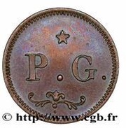 ¼ Franc essai, France, 1804 reverse image