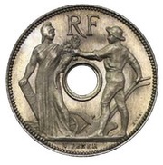 25 Centimes pattren of Peter, big modul obverse image