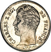 ½ Franc - Charles X obverse image