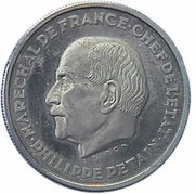 10 Francs - Pétain pattern-piéfort of Simon obverse image