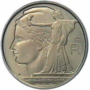 100 Francs pattren of Simon, big modul obverse image