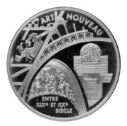6,55957 Francs - Art Nouveau, France, 2000 reverse image